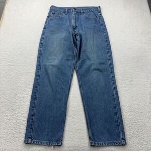 Carhartt B17DST Relaxed Fit Tapered Leg Jeans Medium Wash Men 33x30 (Fits 32x29)